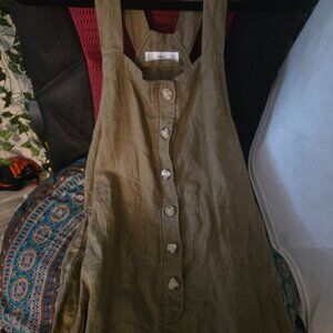 Name Brand MNG olive green overalls